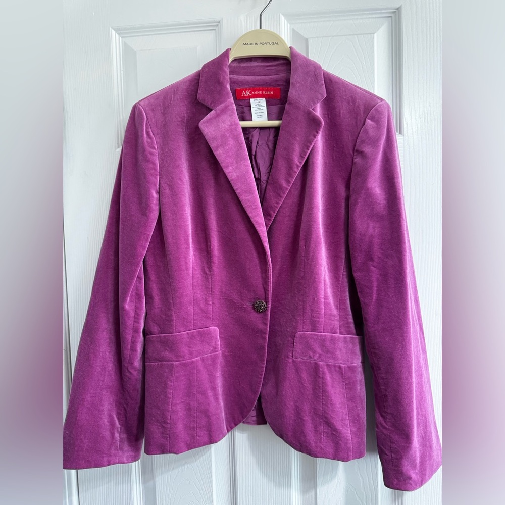 Anne Klein Women's Vibrant Pink Blazer